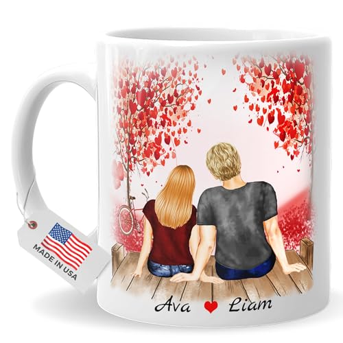 4GIFTSAKE - Customized Valentine's Day Couple Mug...