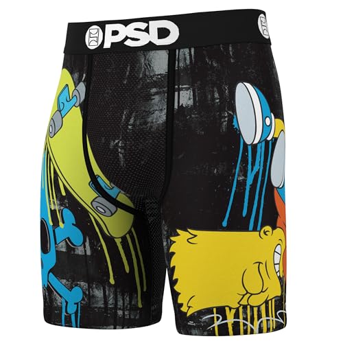 PSD Men's Simpsons Boxer Briefs - Breathable and Supportive Men's Underwear with Moisture-Wicking Fabric