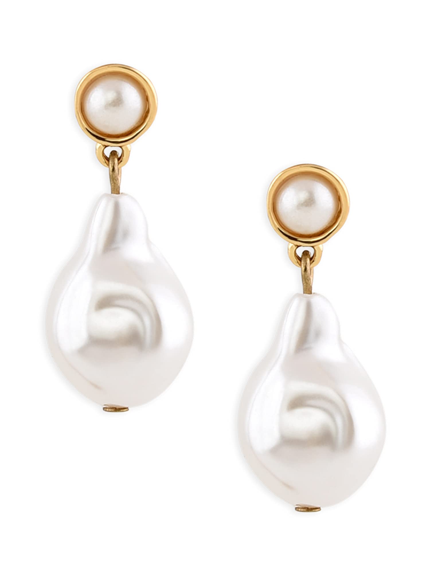Zaveri Pearls Gold Tone Classy Ciontemporary Pearl Drop Earring For Women-ZPFK17700 (B0CXTJTMX4) Amazon Price History, Amazon Price Tracker
