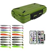 2 Stück Angel-Köderbox Wasserdicht - Doppelfach Aufbewahrungsbox Für Angelzubehör & Kleinteile