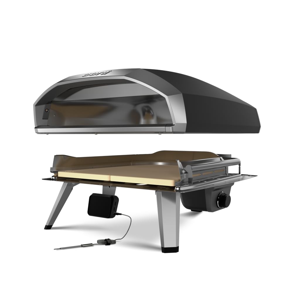 Ooni Koda 2 Pro – Four à Pizza à Gaz 18" – Noir Fonte – 2 Zones de Cuisson – Pizza Napolitaine en 60s – Four Extérieur Haute Performance - (37mbar Propane FR)