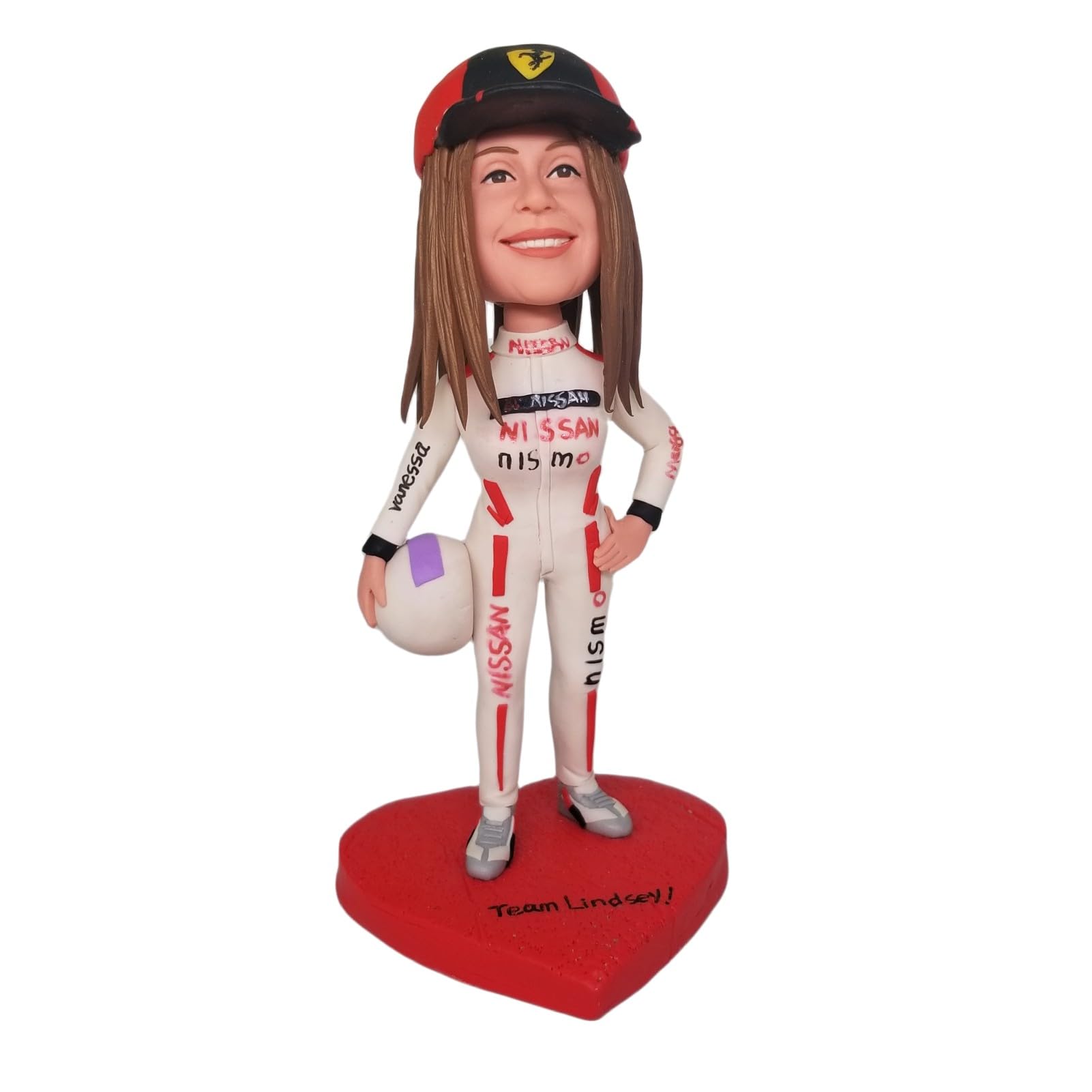 Figuras de Bobbleheads personalizadas, muñeca personalizada, dama motorista, escultura personalizada hecha a mano, regalo para novia, esposa, oficina, compañera de trabajo, hija