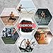 Dawoo Cuerda De Batalla para Entrenamiento Deportivo Cuerda De Estilo Negro para...