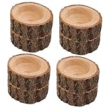 Centres de table de mariage : l'ornement de chandelier en bois peut être utilisé vous-même, ou peut également être envoyé en à des amis et à des proches, support de bougie chauffe-plat