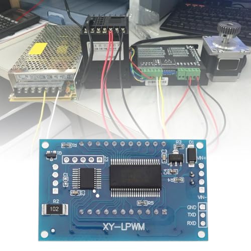 Image of SING F LTD 2PCS PWM Signal Generator PWM Square Wave Signal Generator LCD Display Signal Generator Module 1 Channel Frequency Generator Rectangular Wave Generator