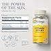 SOLARAY Magnesium Glycinate Powder and Vitamin D3 K2 Bone Health Bundle - Calcium Absorption, Muscle, Heart and Immune Support - 5000 IU Vitamin D, 350mg Chelated Magnesium, 60-Day Guarantee, 6oz/60ct