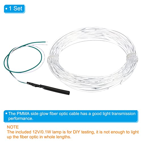 PATIKIL 2mm 5m PMMA Side Glow Fiber Optic Cable Kit - Image 4