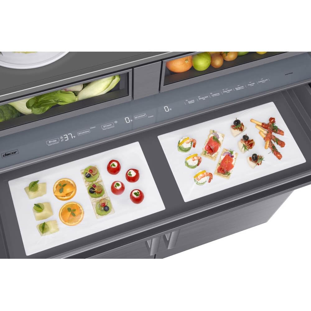 Dacor Drf487500ap 27.7 Cu. Ft. Panel Ready Built-In French Door Smart Refrigerator on Fridge.com - View 6