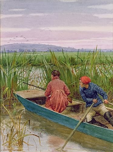 Art tableau tir au canard impression d'art George Goodwin Kilburne toile 60x90cm