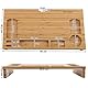 SONGMICS Monitorständer aus Bambus, PC-Ständer, Bildschirmerhöhung, für Computer, Laptop, Schreibtisch-Organizer, 60 x 30,2 x 8,5 cm, Natur LLD201, 60 x 8,5 x 30,2
