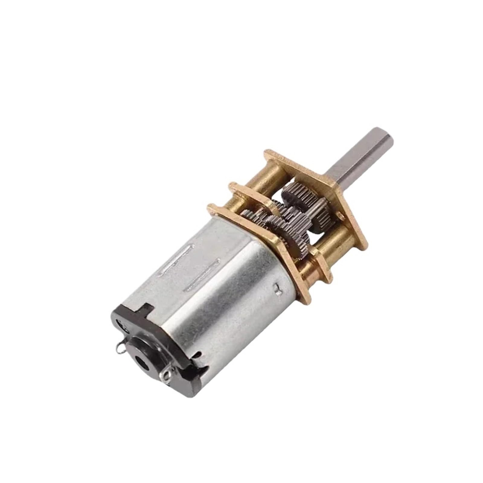 TQSKA DC 3V/6V/12V N20 Micro Metal Gear Motor with Gearwheel DC Motors 15/30/50/60/100/200/300RPM(15RPM,12V)