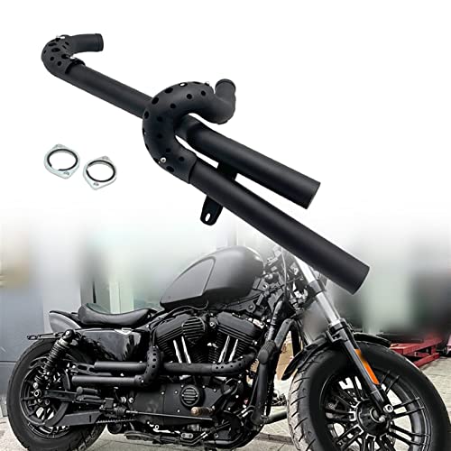 Moto Per Harley Sportster XL883 XL1200 72 Forty-eight 2004-2021 Scarico Da 2 Pollici Modificato In Avanti Con Silenziatore