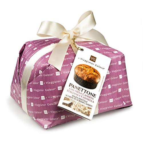 il Viaggiator Goloso, Panettone con Mela Candita Italiana e Cannella, 750 g