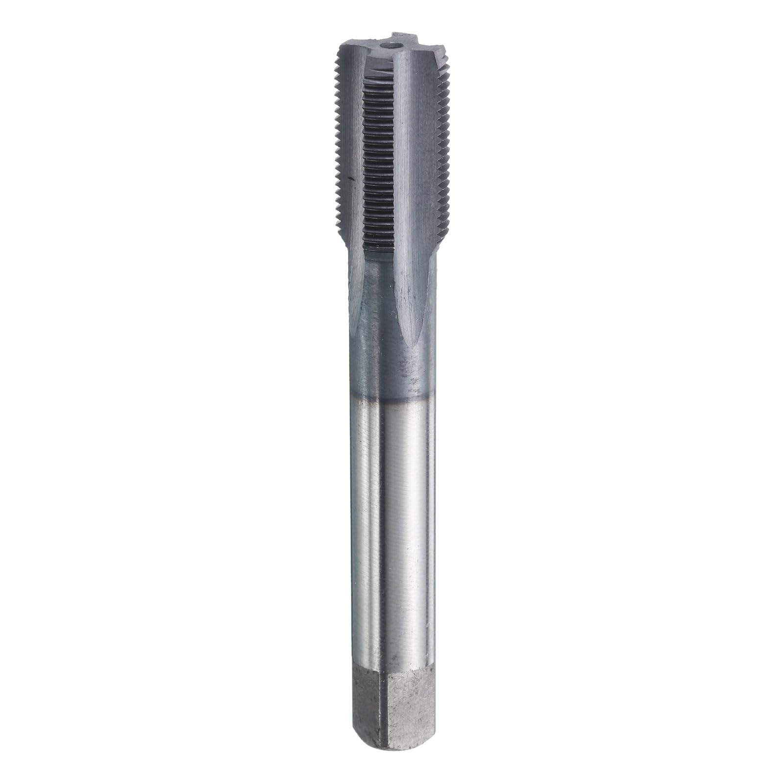 HARFINGTON 9/16"-24 UNS Thread Tap 6542 Cobalt High-Speed Steel TiCN Coated Plug Tap Right Hand Flat Head 4 Straight Flutes Screw Threading Hand Tap