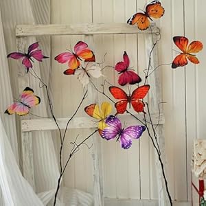 Artificial Butterfly, Silk Butterflys, Butterflies for Crafts for Floral Arrangements, 3D Butterfly Stakes Decor, Patio Plant Pot, Flower Bed Home Decor Artificial Butterfly Silk Butterflys Butterflies for Crafts for Floral Arrangements 3D Butterfly Stakes Decor Patio Plant Pot Flower Bed Home Decor