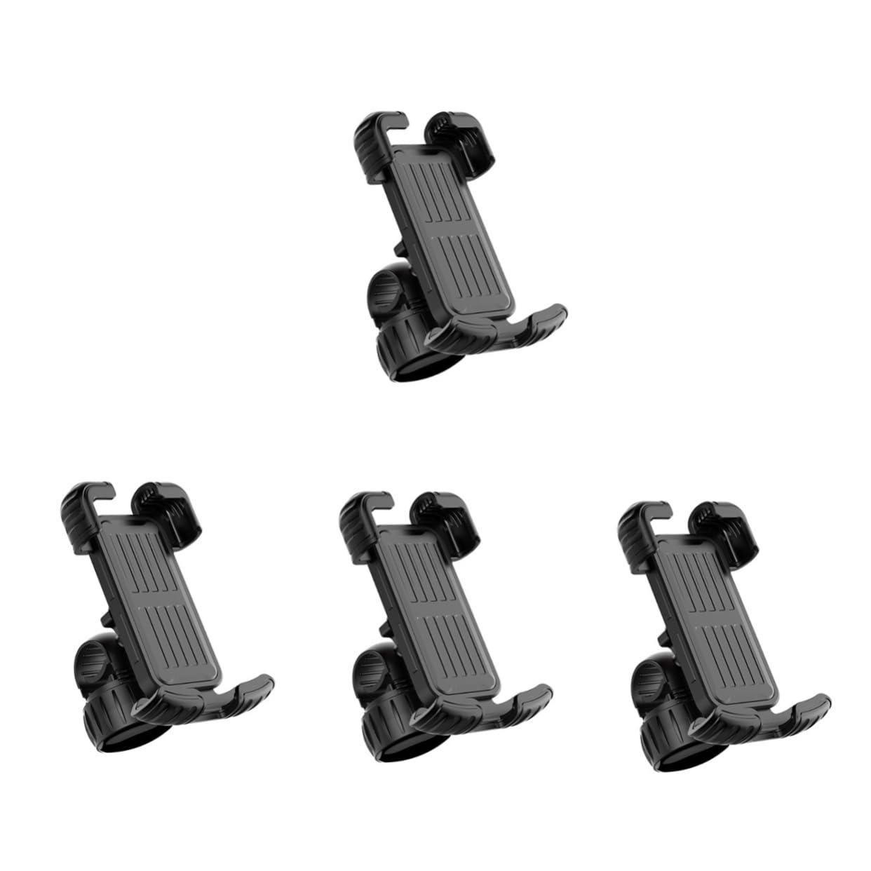 Uonlytech 4pièces Support De Téléphone pour Guidon De Et Vélo Support Antivibrations avec Fonction Antidérapante pour Navigation Cyclisme pour Smartphones Installation