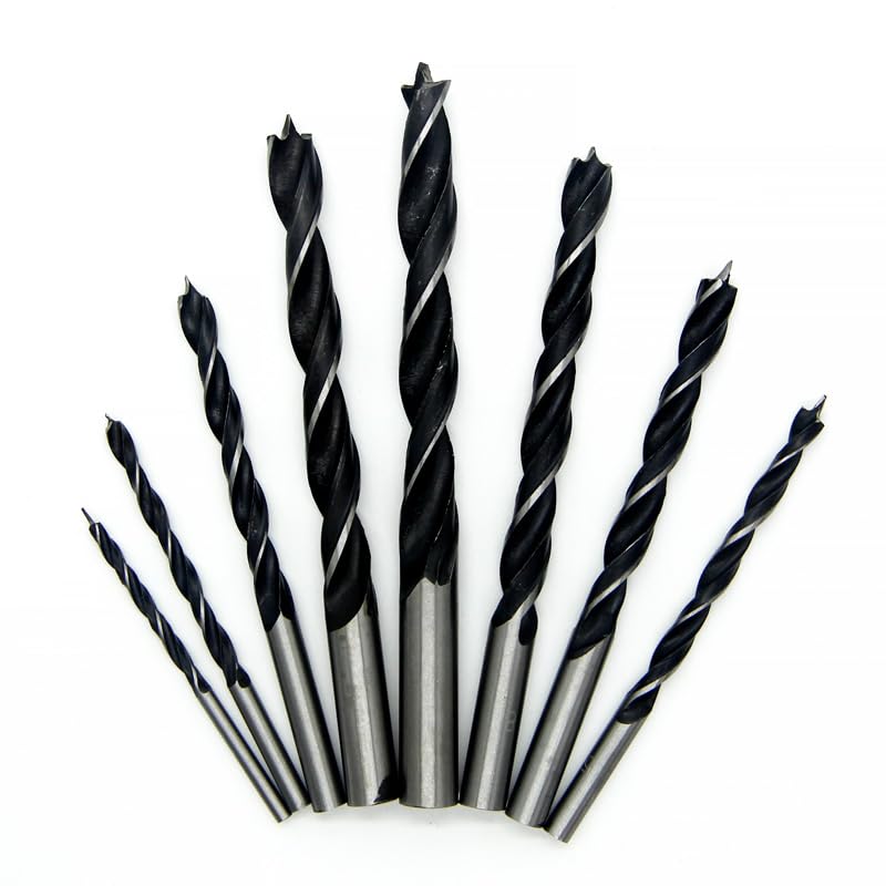 3pcs Three-Point Woodworking Drill Bit Perforating Support Drill Electric Drill Rotary Head Wood Plank Hole Twist Drill Bits Set(5mm)