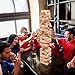 WOOD CITY Giant Tumbling Timber Tower Game (Stacking from 2 to 4 Feet), Classic Jumbo Outdoor Game for Adults Kids Family, 54 Pieces Premium Pine Wood Blocks Toy