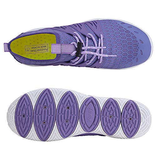 Image of MAYZERO Water Shoes Men Women Swim Surf Shoes Beach Pool Shoes Wide Toe Hiking Aqua Shoes Winter House Slippers