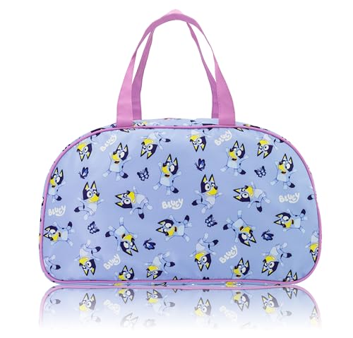 Bluey Overnighter 20 Mini Duffle Bag for Kids | Lightweight Travel Weekender Duffel for Boys and Girls | Ages 3+
