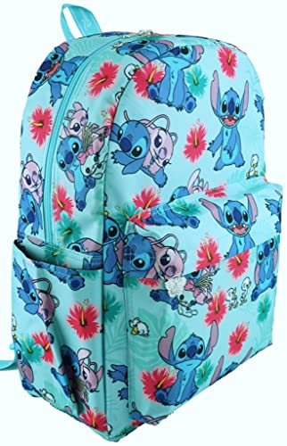 Wondapop Disney Lilo & Stitch 17 Inch Deluxe Backpack with Laptop Compartment (Aqua)2