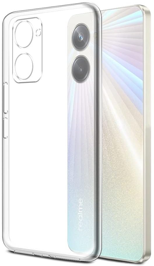 Image of Bintage Rubber Back Cover Compatible Model for Realme Rmx3660 / 10Pro 5G - Transparent