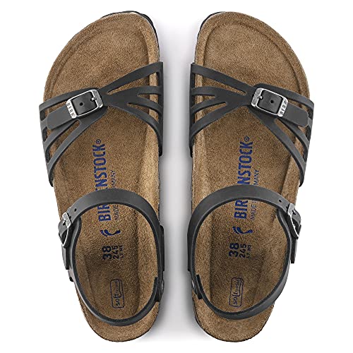 Birkenstock Bali Soft Footbed Black Oiled Leather R 40 R EU 9-9.5 Women7-7.5 Men2