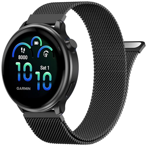 Bracelet montre 20mm acier inoxydable pour Forerunner 55 165