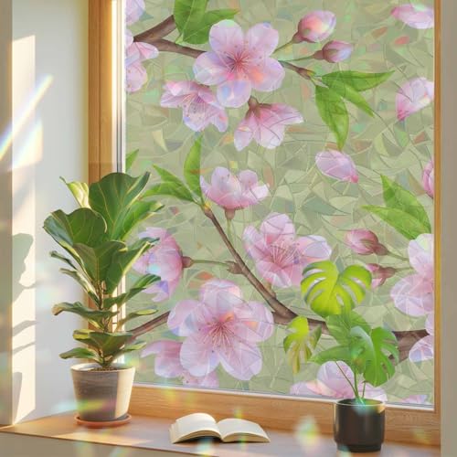 Película adhesiva para ventana efecto vidrio esmerilado 45x200 cm miniatura 1