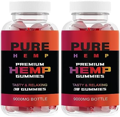 Pure Gummies – Pure Gummy Multivitamins – with Blended Vitamin with Full of Omega, for Hair, Vegan 9000mg (2 Pack)