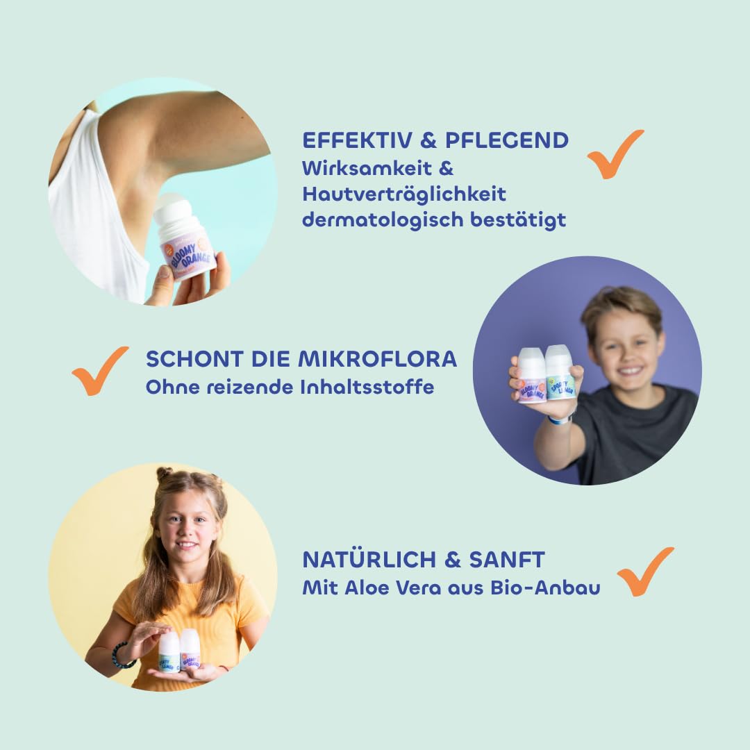 youfreen Deo Roll-on Kids & Teens Bio-Aloe Vera 4x50ml Sporty
