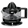Braun TributeCollection Citruspers 1 CJ 3000 BK, Elektrische Citruspers, 20 W, 350 ml, Instelbare Pulp Controle, Vaatwasmachinebestendig, Zwart