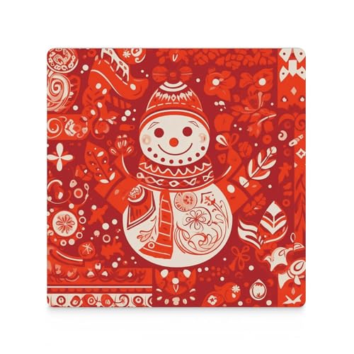 Dessous de verre bonhomme de neige idée cadeau table basse - 4
