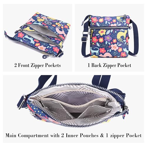 Image of AOCINA Small Wallet Purse Canvas Mini Purse Crossbody Phone Purse Bag for Girls Teens Boys Women