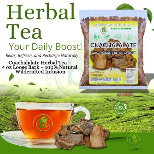 B-Experts Cuachalalate Tea 4 oz-113g. Mexican Cuachalala, Wildcrafted (Juliana Adstringens) | 100% All Natural - NON Gmo | Authentic Mexican Herbal Tea