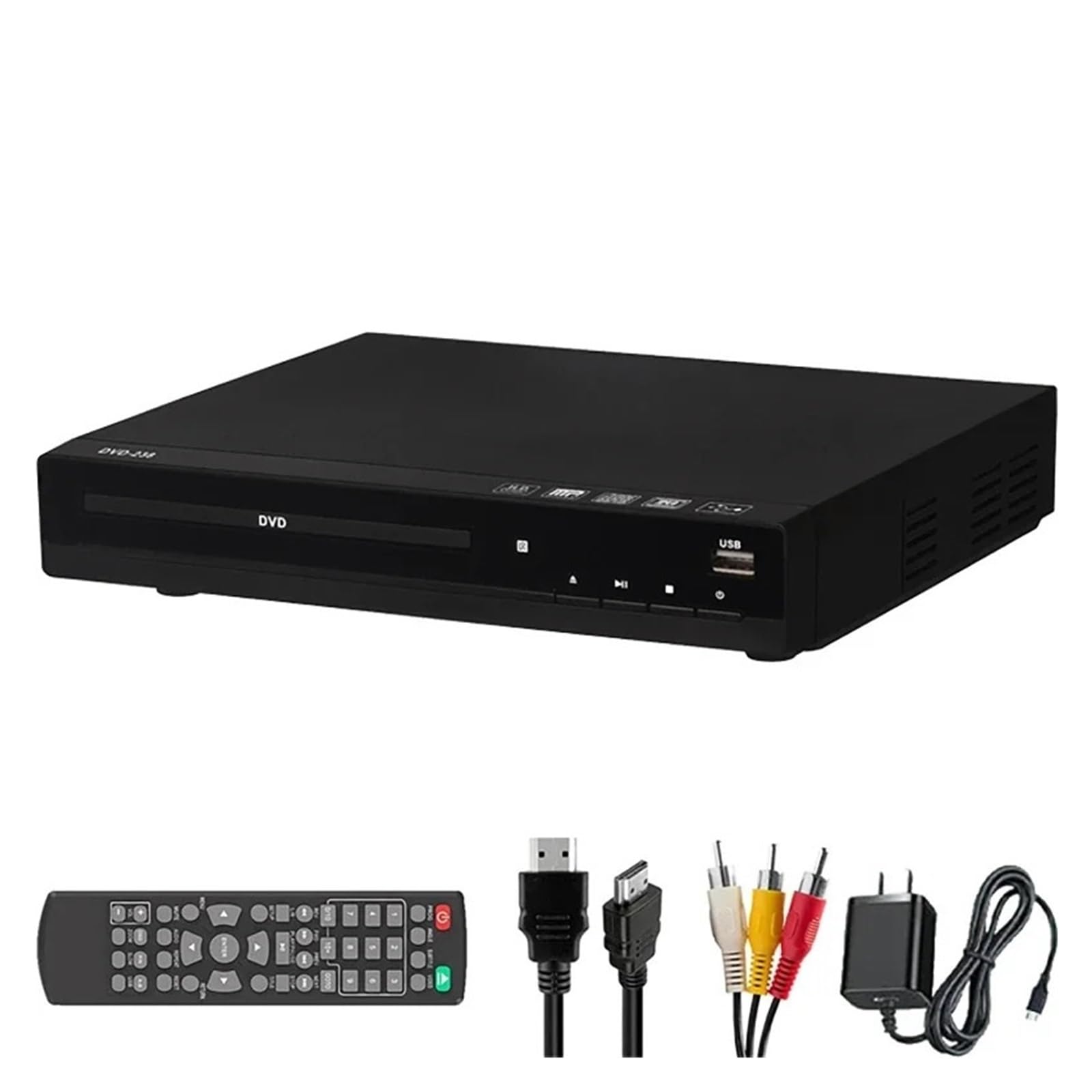 Lettore Dvd Domestico 1080P for TV Home Theater, Lettori Dvd e CD con Uscita AV for Tutte Le regioni.