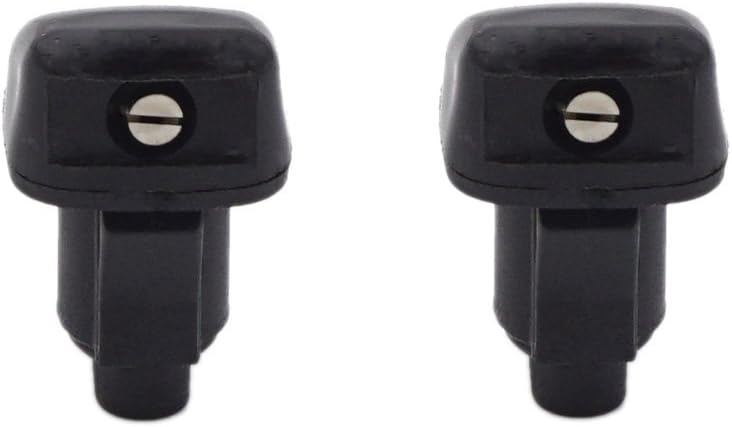 Windshield Washer Nozzle with Adjustable Spray Jet Kit Universal Fit for 2004-2010 Toyota Sienna, 2005-2013 Chevy Malibu, 2005-2010 Pontiac G6, 2007-2010 Saturn Aura, Pack of 2