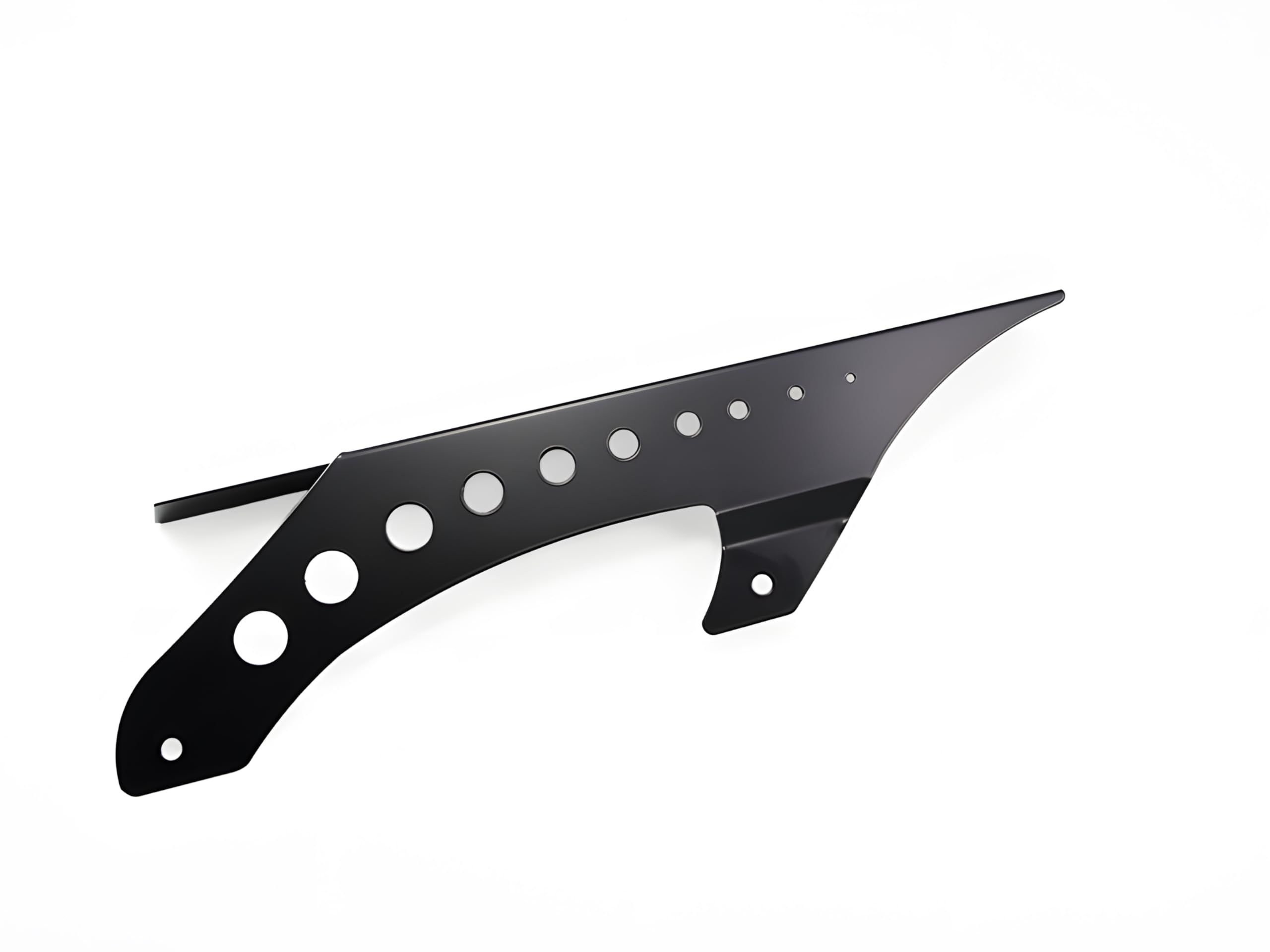 Kettenschutz/Kettenabdeckung Design Clean – schwarz, pulverbeschichteter Edelstahl, kompatibel mit Honda XL Transalp und Africa Twin