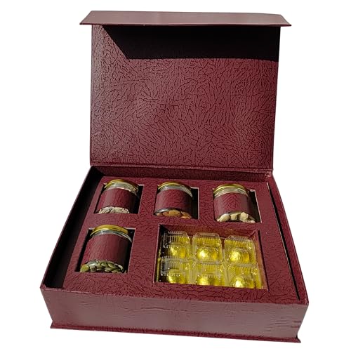 Image of NUTRI MIRACLE Festive Dry Fruits Gift Hamper | Christmas and New Year Pack for Colleagues