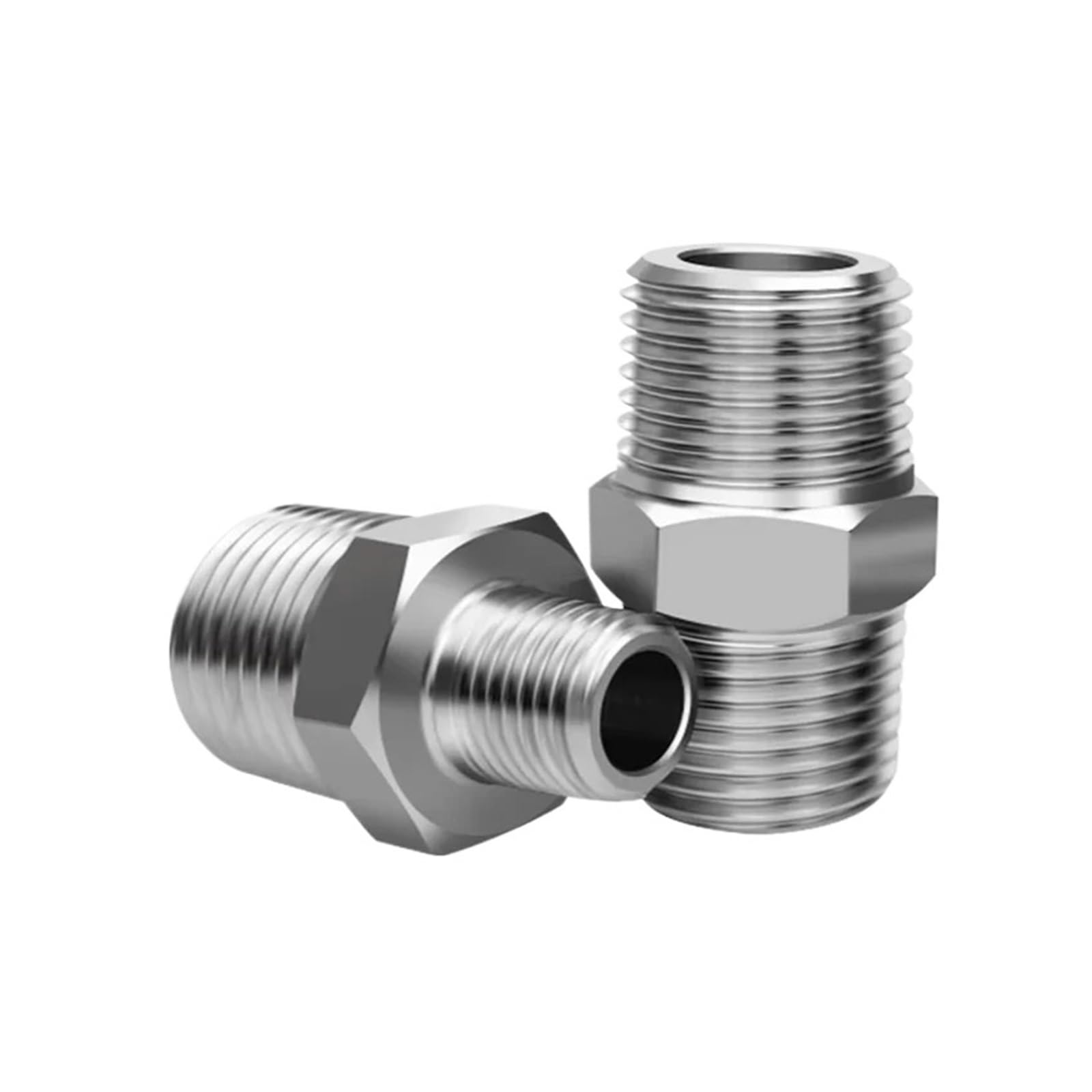 Junta de acero inoxidable 304 macho BSP a métrica M16 para unión de tuberías
