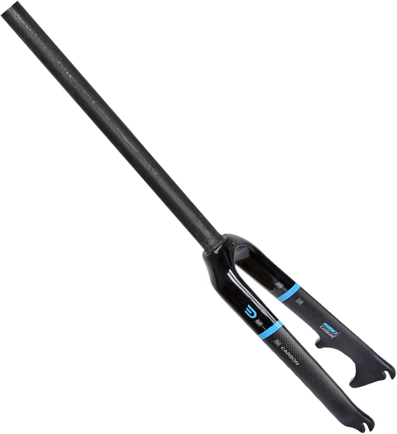 Folding Bikes Rigid Forks 20" Carbon Fiber Disc Brake Bikes Fork 1-1/8" Straight Bike Front Forks 9 * 74/100mm Quick Release Bike Hard Forks