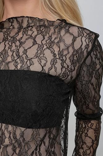 Crew Neck Lace Blouse3