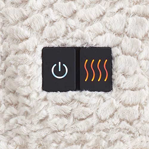 Review Brookstone Luxurious Electric Heated Throw 4Heat Settings Easy