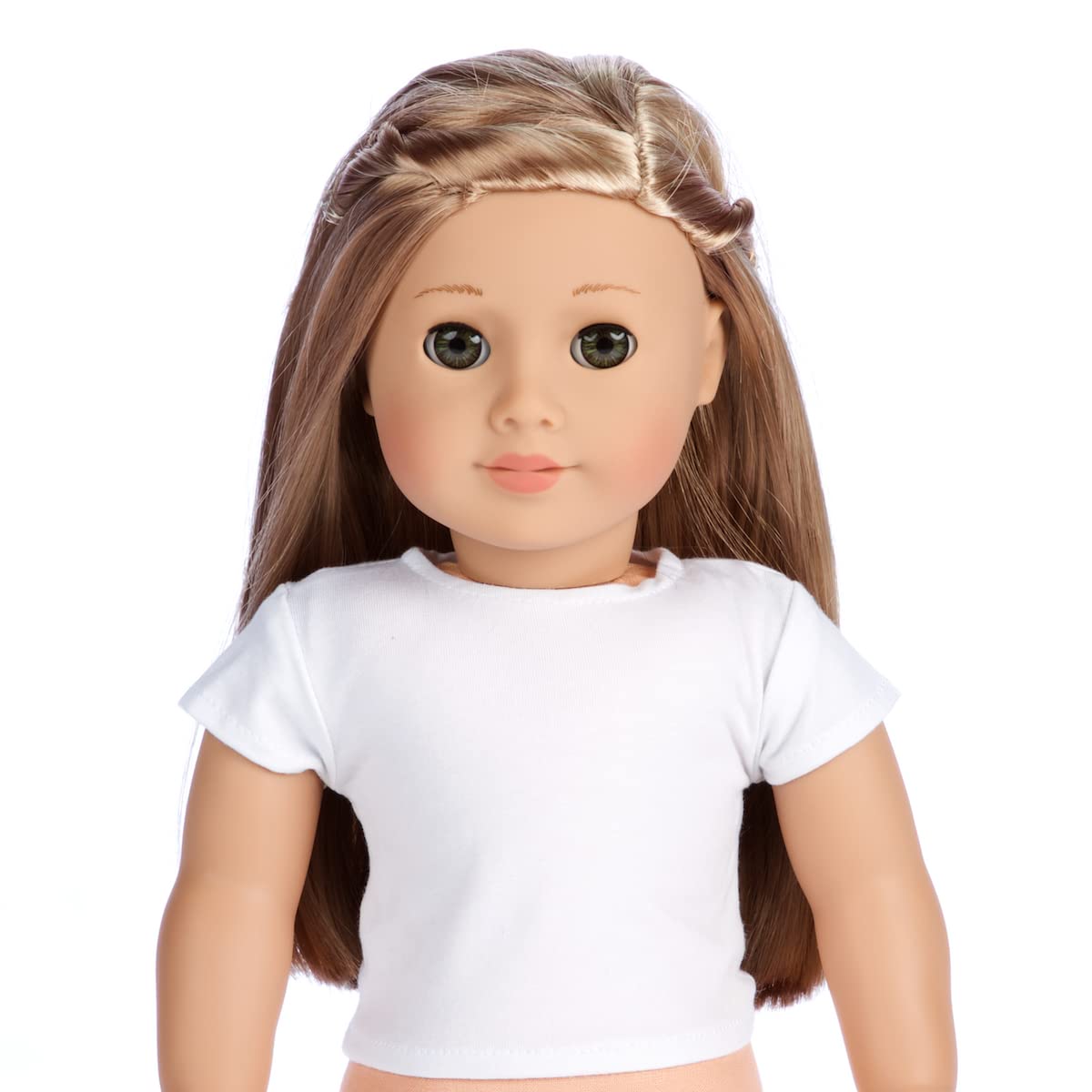 - White T-Shirts - Pack of 3 - Clothes Fits 18 Inch Doll (Doll Not Included)