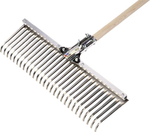 Breitlaubbesen aus Edelstahl Arbeitsbreite 56 cm