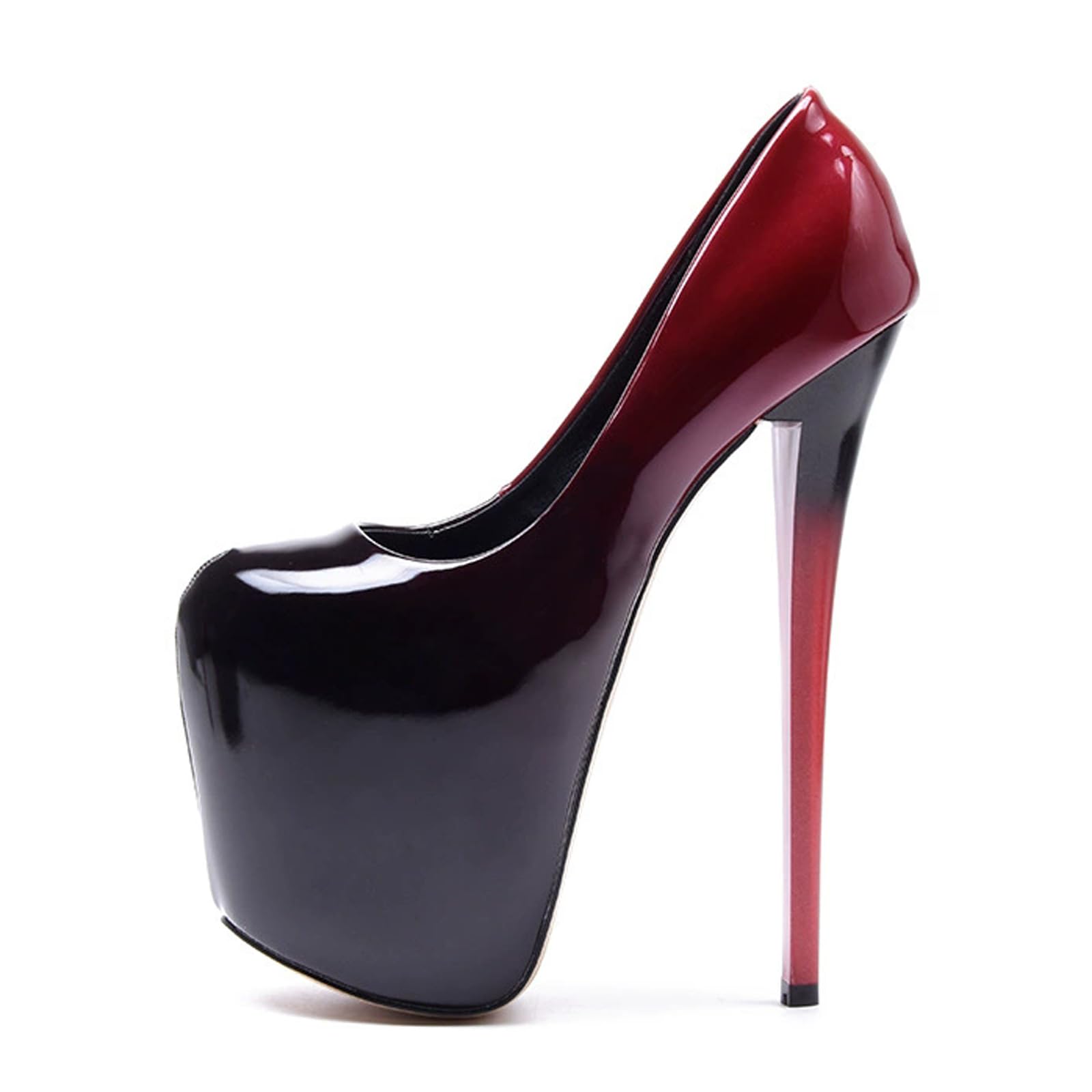 Sandali con Plateau Extra Large da Donna, Punta Rotonda, 19 cm/8 Pollici. Tacchi Alti Sexy, Adatti per Matrimoni, Appuntamenti, Ballo di fine Anno