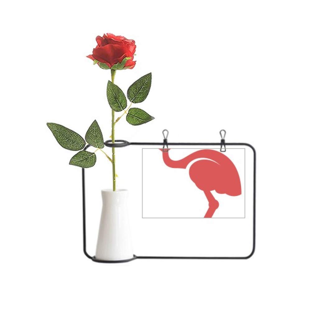 Rose artificielle rouge rétro vase décoratif bouteille suspendre