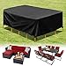 HIRALIY Cubierta para Muebles de Patio, Funda Muebles Jardin Impermeable,Funda Sofa Exterior, Protectora para Funda de Mesa de Jardín, 230x146x69cm
