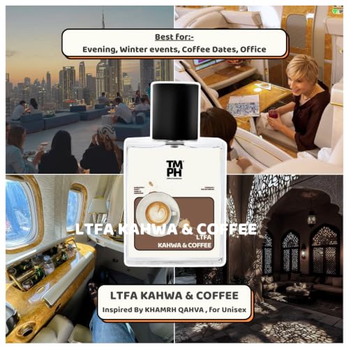 Image of TMPerfumehouse Ltfa Kahwa & Coffee EDP for Men & Women | Gourmand, Warmspicy & Long Lasting Perfume Spray | Sweet, Vanilla & Cinnamon Fragrance | Luxury Gift for Him & Her | TMPH | 50ml