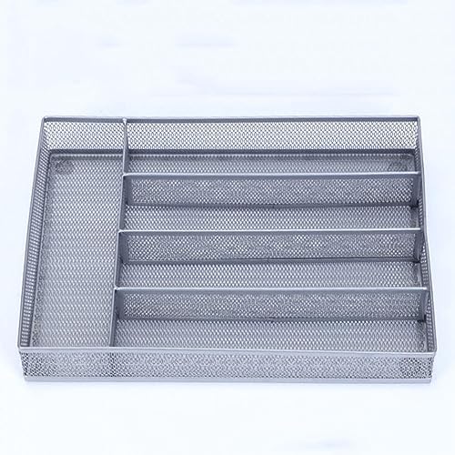 Boites a couverts ouvertes 5 compartiments tiroirs insert cuisine gris - 8